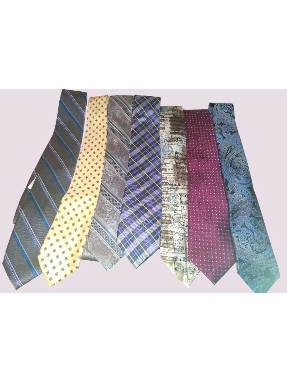 Set Of 7 Mens Designer Ties - Nautica Pronto Uomo Stafford Eagles Wings - Mixed